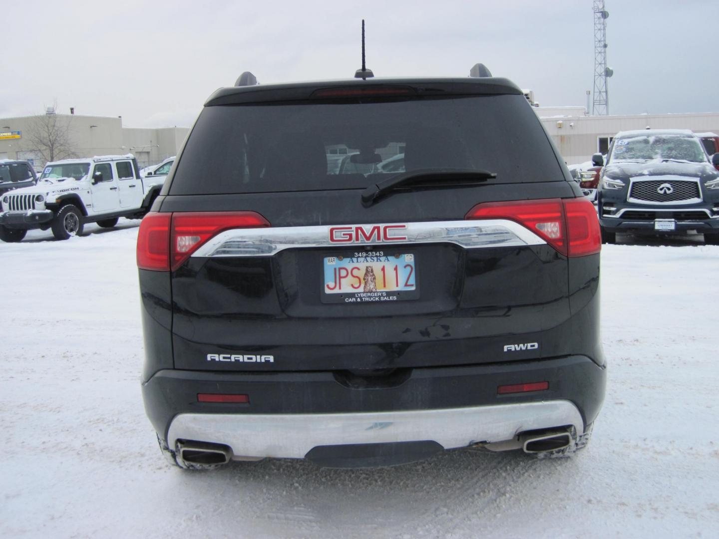 2019 black /black GMC Acadia Denali AWD (1GKKNXLS8KZ) with an 3.6L V6 DOHC 24V engine, 6A transmission, located at 9530 Old Seward Highway, Anchorage, AK, 99515, (907) 349-3343, 61.134140, -149.865570 - Loaded GMC Acadia Denali AWD come take a test drive. - Photo#3